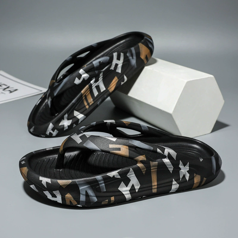 Летние нескользящие шлепанцы для пляжного отдыха, спортивная обувь, мягкая подошва