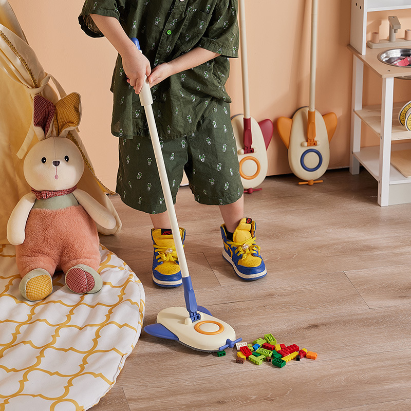 Children's mop household children's baby special small aircraft Mop Mop Mop tool mini rotating mop Play House