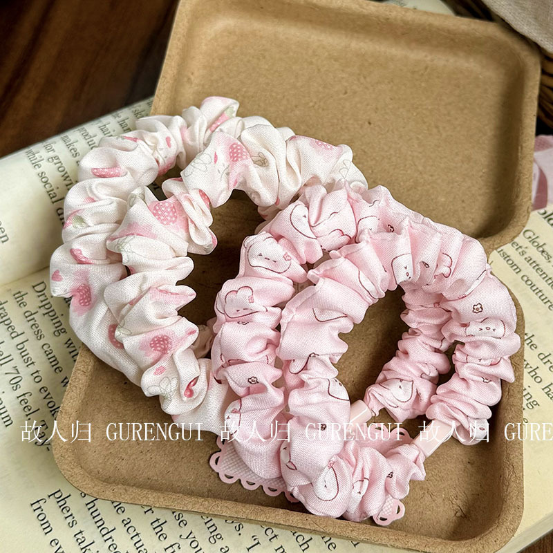 Korean-Style Small Hair Ring for a Super Fairy-Like Girl's Bun Hairstyle, Stylish Hair Tie, High-Value Ponytail Hair Accessory, New Model Korean-Style Small Hair Ring for a Super Fairy-Like Girl's Bun Hairstyle, Stylish Hair Tie, High-Value Ponytail Hair Accessory, New Model