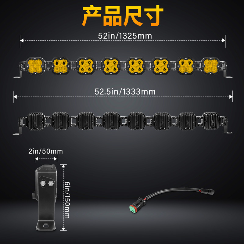 Cross-Border E-Commerce Specializes in Supplying New Models of Car Strip Lights, Roof Lights, Combination Connected Strip Lights, and Off-Road Vehicle Lights