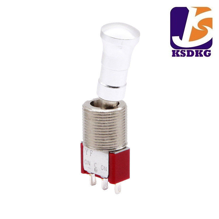 厂家现货立式 直插 三脚钮子开关 MT 大头大螺牙摇摆开关 薄