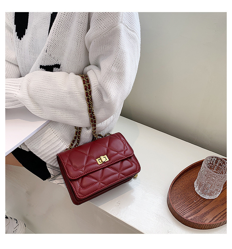 High quality, bags this year, 2024 new trendy and trendy, niche design, ins chain black crossbody bag for women_voghion.com