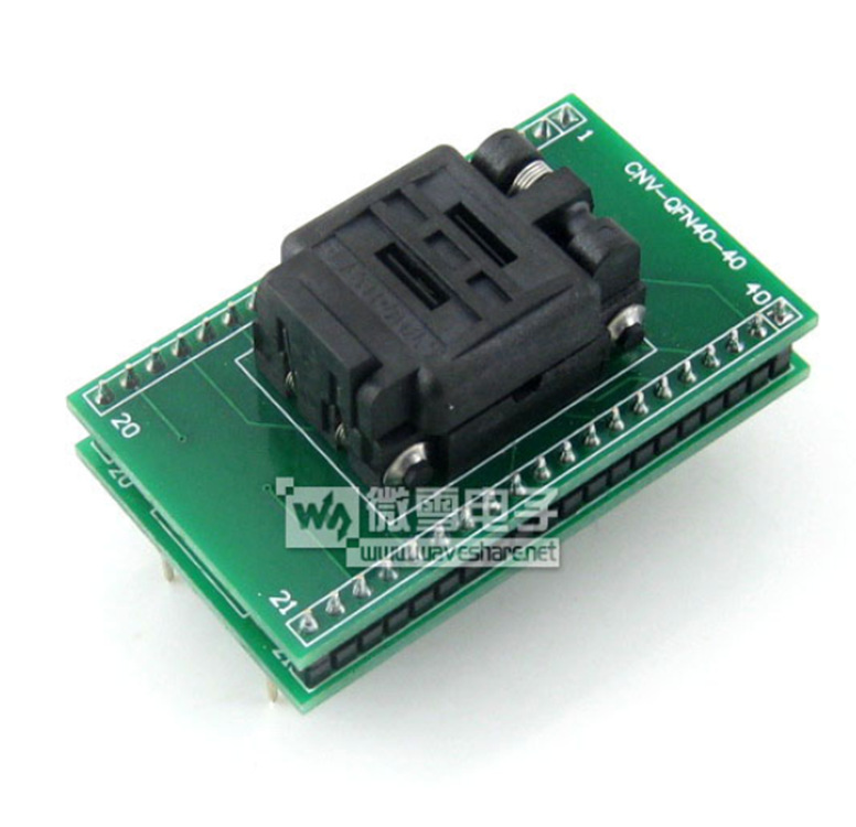 QFN40转DIP40 编程座 IC测试座 40QN50S16060带板 引脚间距0.5mm