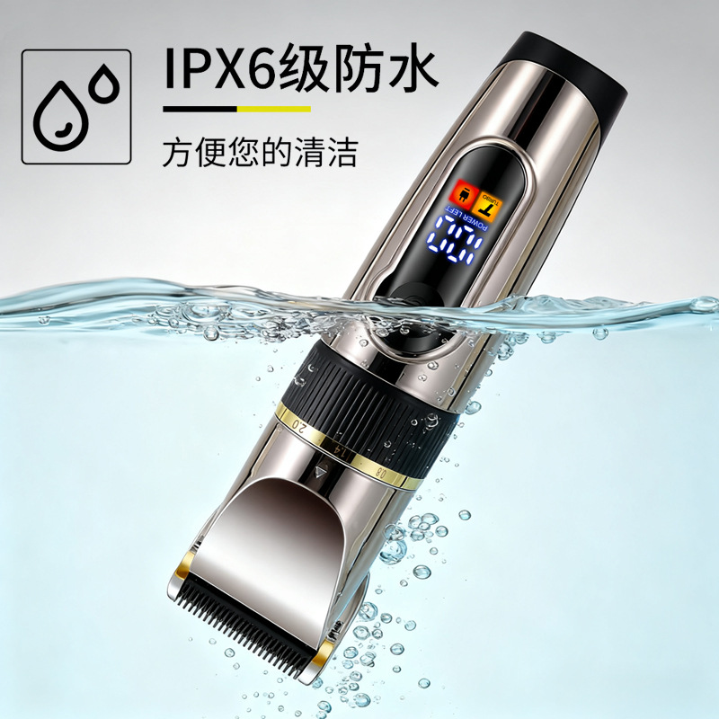 Máquina Cortapelos Eléctrica AliExpress, Superventas, Cuchilla de Cerámica, Recortadora de Pelo Lavable, Pantalla LCD, Máquina Cortapelos Eléctrica 690A image 4