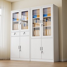 铁皮文件柜办公室书柜凭证档案柜资料柜矮柜储物柜办公桌收纳柜