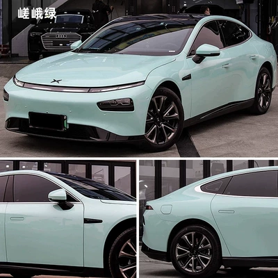 Car Wrap Gt Silver Carbon Fiber: Auto Color Change Film - imported-tpu-green-152-1m-15m-roll