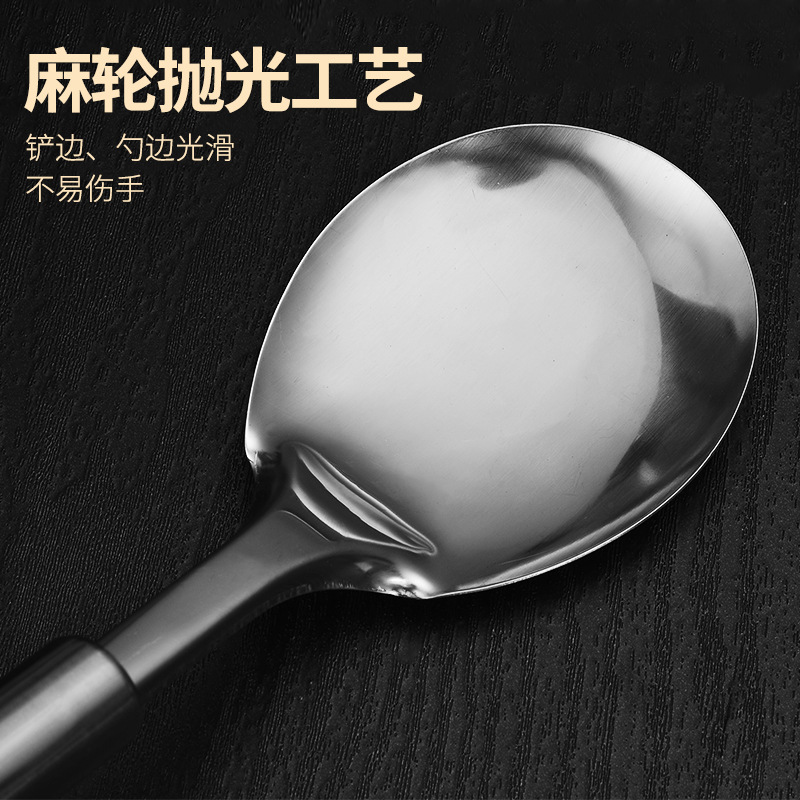 メーカー 0.6 ミリメートル調理器具スパチュラステンレス鋼キッチンスプーンザルキッチン用品食器セット完全な家庭用|undefined
