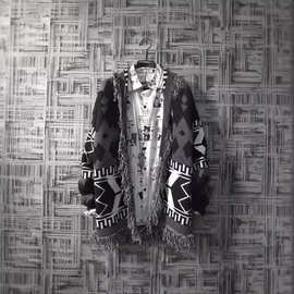 日系复古秋冬民族风针织衫中国风开衫韩版休闲V领网红毛衣男外套