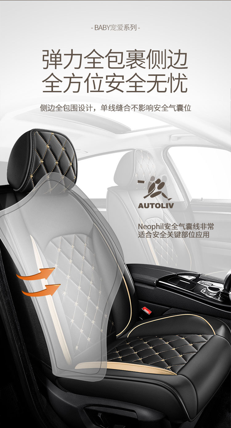 Full-Coverage Car Seat Covers for All Seasons, Suitable for Five-Seater Cars, Car Seat Cushions, Cross-Border Foreign Trade Wholesale