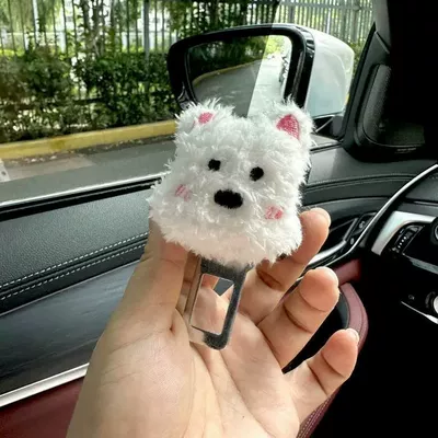 Super cute West Highland car seat belt clip head extension stopper seat belt universal extension buckle (Other Automotive Interior Supplies) - west-highlandone