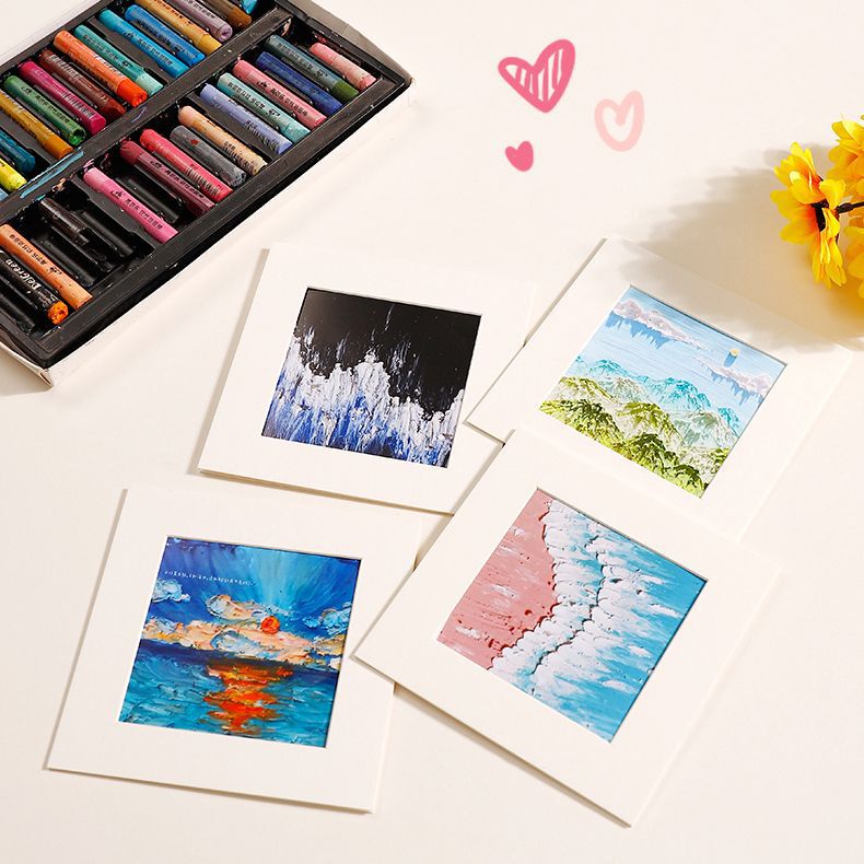 Oil painting stick special paper picture frame Square small photo frame cardboard with bracket oil painting stick painting storage book paper photo frame Oil painting stick special paper picture frame Square small photo frame cardboard with bracket oil painting stick painting storage book paper photo frame