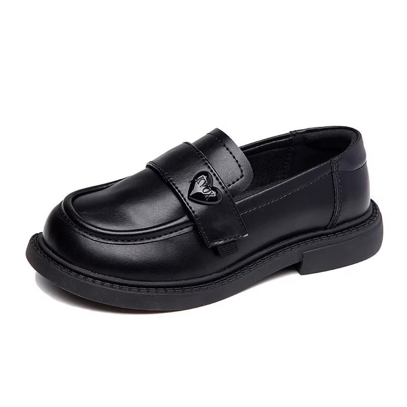 Niñas zapatos de Lefour estilo británico 2026 primavera y otoño nuevos zapatos de cuero de cabeza redonda versátiles para niños zapatos Mary Jane