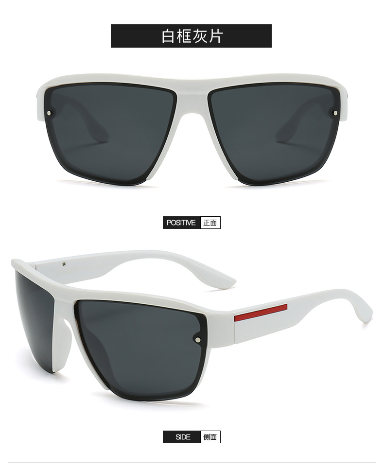 Neue beliebte polarisierte Sonnenbrillen für Grenzhandel, universell für Herren und Damen, großer Rahmen, modisches Design, Outdoor-Sport- und Radsportbrille