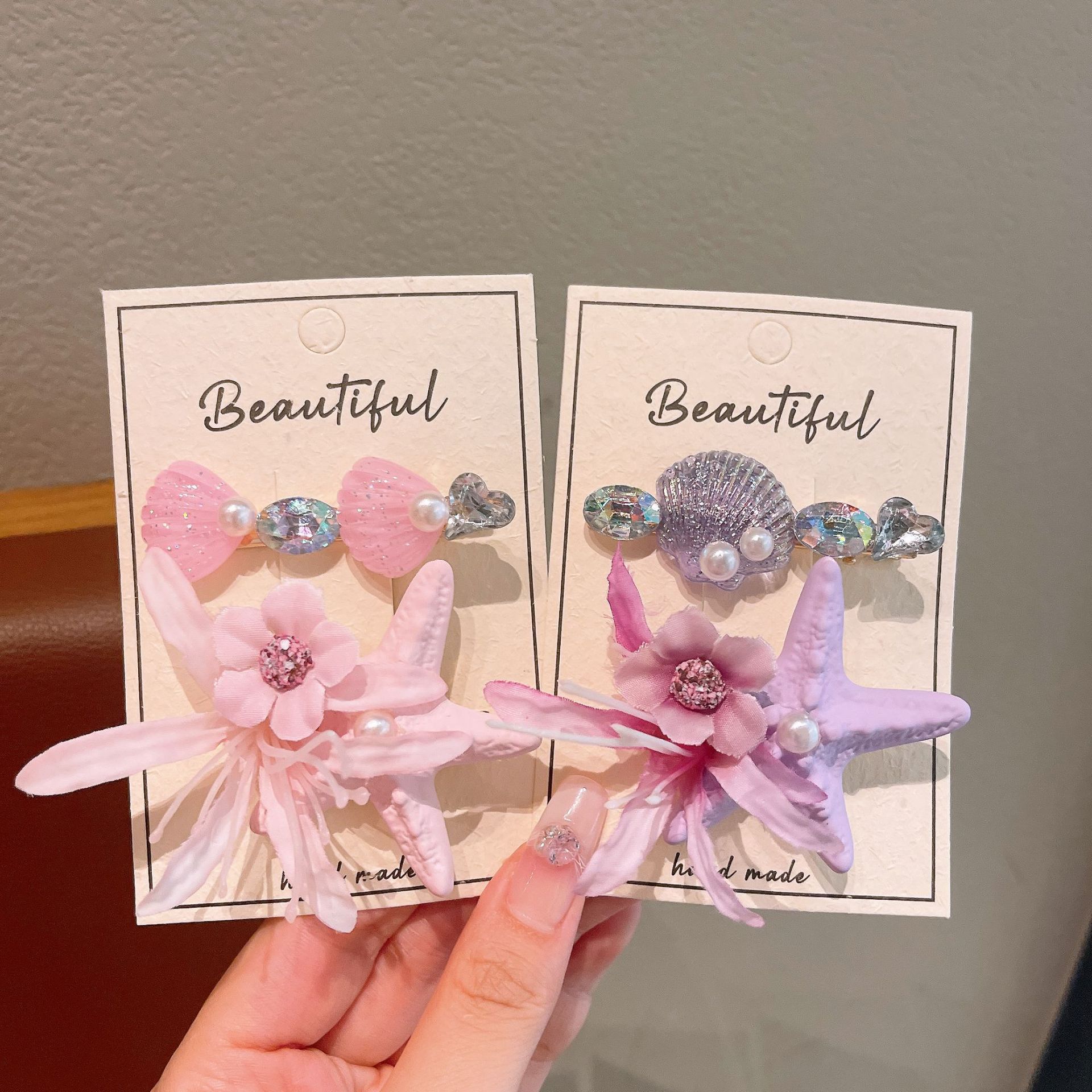 Niños super inmortales estrellas de mar flores clip de cabello para niñas clip de cabello para niñas frises clip de cabello para bebés clip de cabello tocado