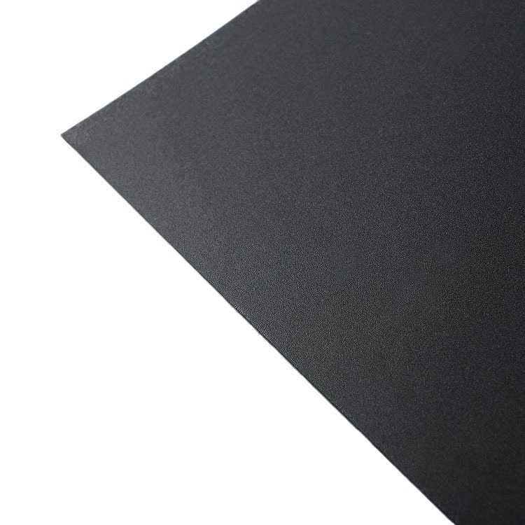 黑色PC硬板材 PC防火阻燃单面磨砂板磨砂黑色片材 黑色塑料板