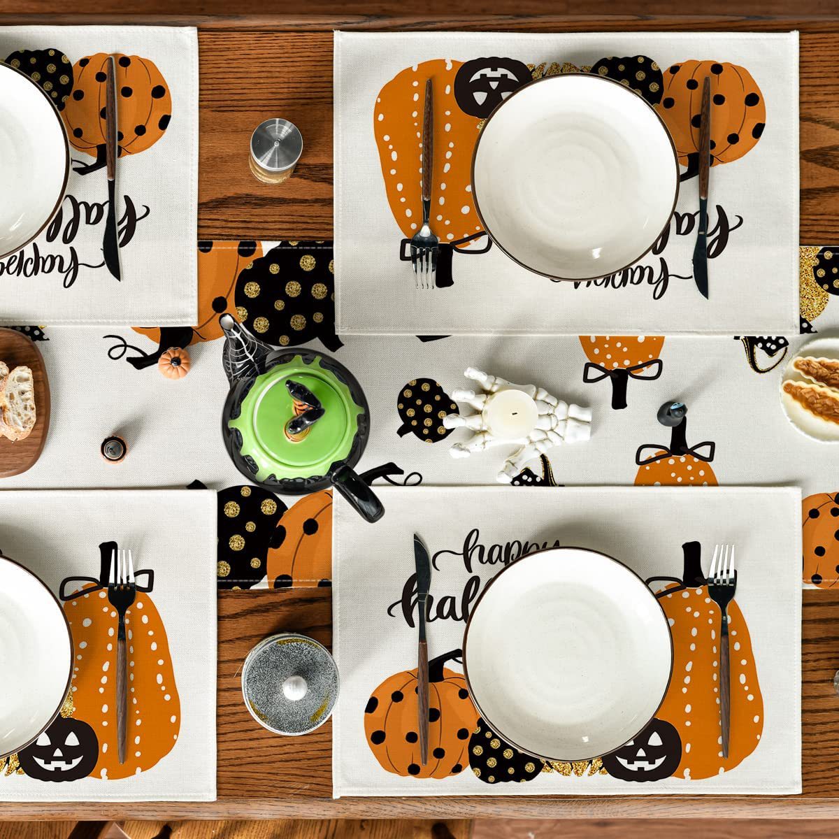 110g Weight Tablecloths Home Textiles & Decor Type tablecloth Event & Party Supplies 1 Piece, 1 Set Quantity Casual, Party Occasion Linen Material Halloween, Day of the Dead Festival Skull Pattern Funny Style Halloween Day Of The Dead Funny Skull Linen Casual Party Tablecloth Party Supplies Tableware 1 Piece 1 Set 无