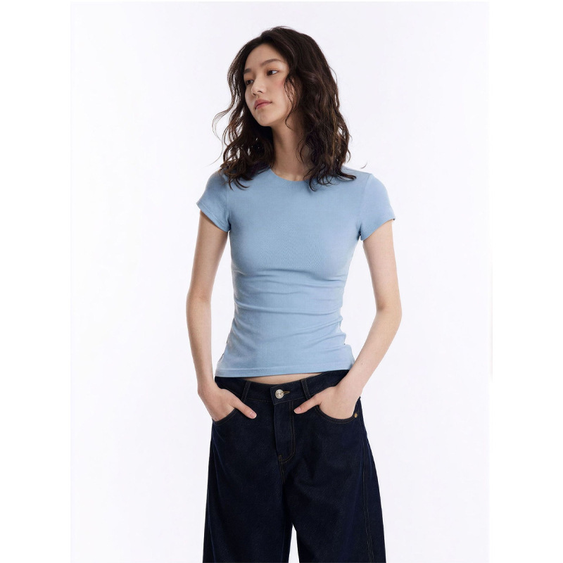 Jim Kennet Right-Shoulder Sports Short-Sleeved T-Shirt Slim Fit Base Layer Top Jim Kennet Right-Shoulder Sports Short-Sleeved T-Shirt Slim Fit Base Layer Top