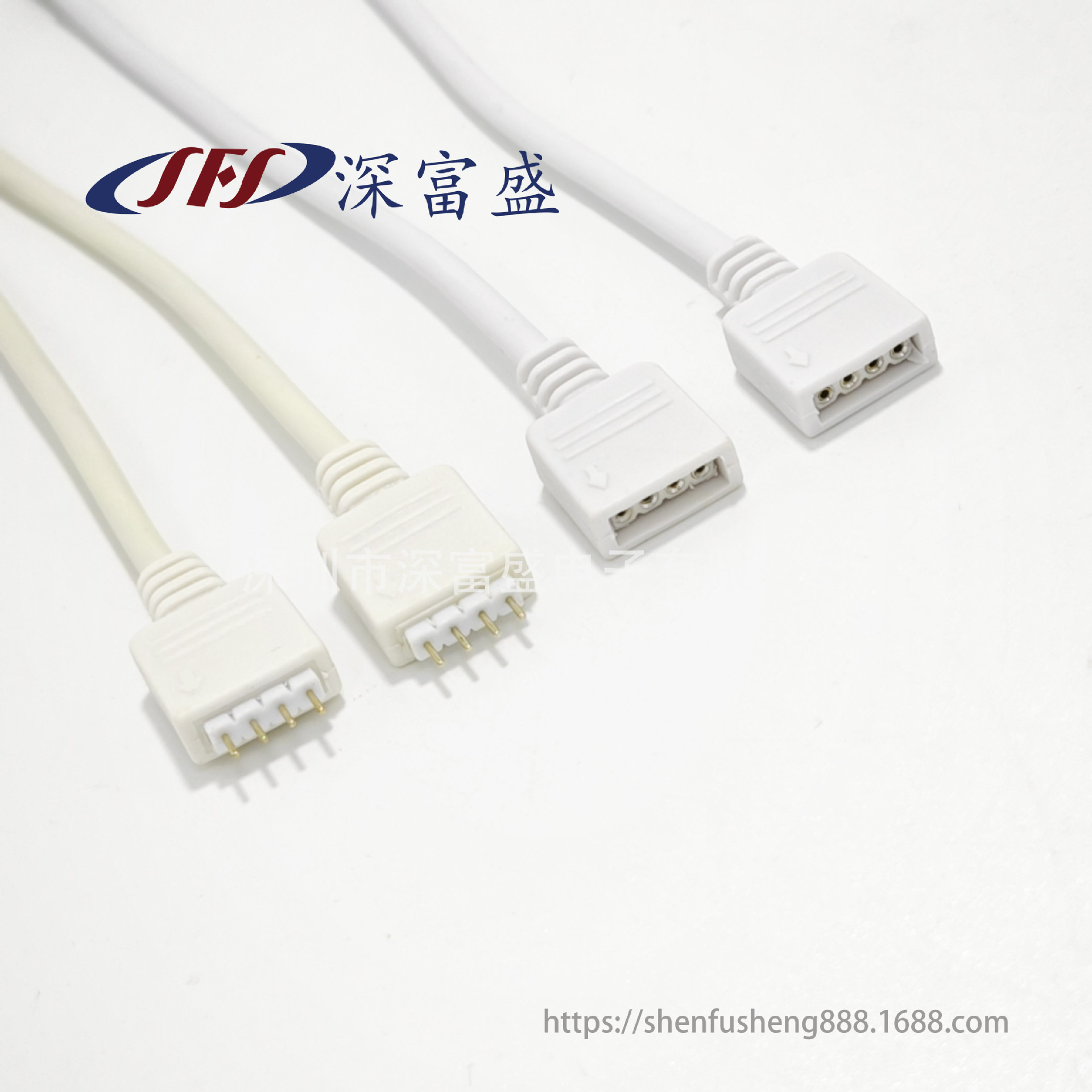 RGB4P排母线 白色圆线 15CM