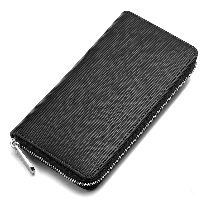 Manufacturer Wholesale Cross-Border New Style Water Ripple Long Zipper Women's Wallet Japanese Amazon Clutch Bag in Stock Manufacturer Wholesale Cross-Border New Style Water Ripple Long Zipper Women's Wallet Japanese Amazon Clutch Bag in Stock