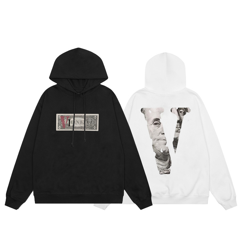 2023 autumn and winter New V @ LONE USD large V-shaped female hooded sweater for men and women same style wholesale delivery