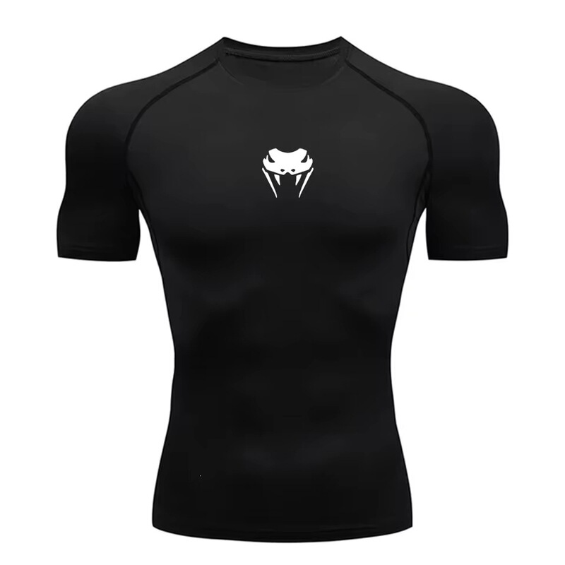 Men's Running Compression T-Shirt Short Sleeve Sports T-Shirt Gym Fitness Workout Shirt Male Jogging Sportswear Ho