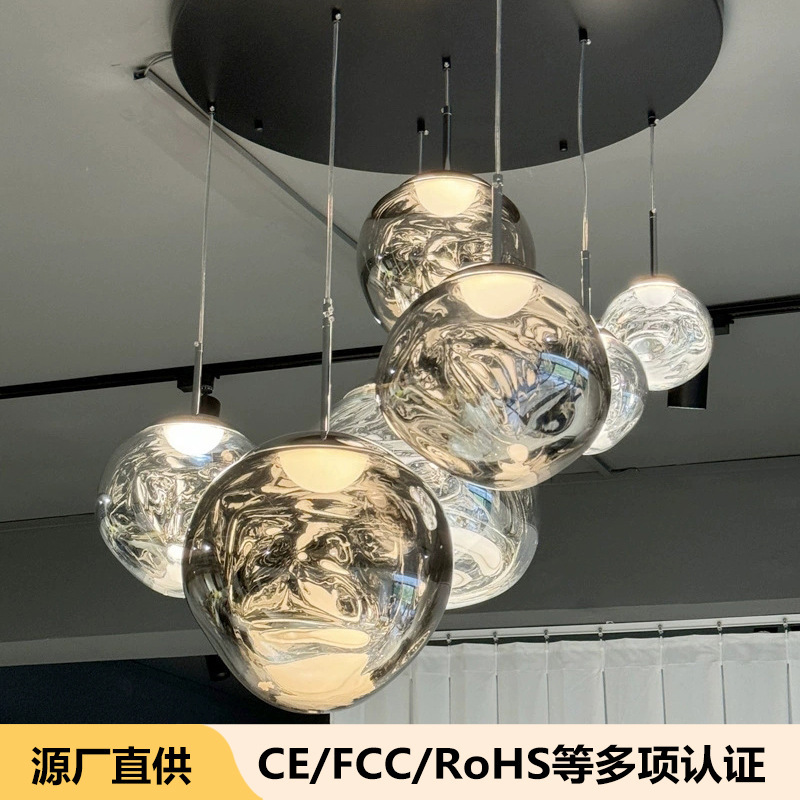 デザイナー溶岩シャンデリア大別荘loft複式選択階段間長シャンデリア客間バーシンプルレストラン|undefined