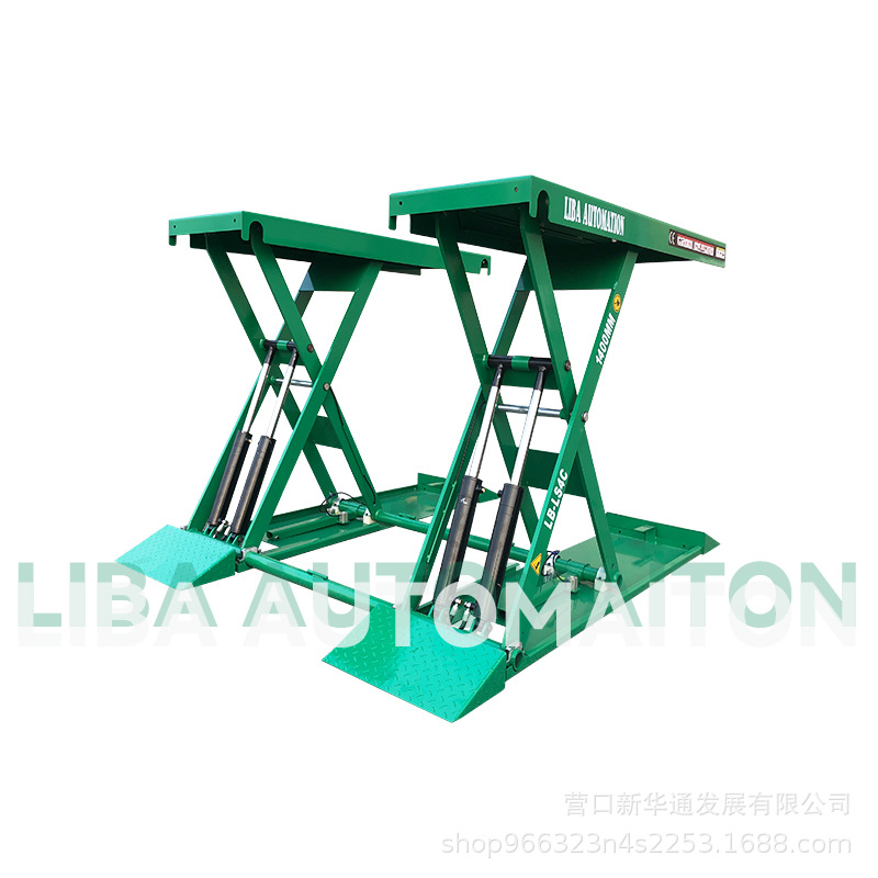 Elevador de coche Litong, brazo sólido, elevador móvil de tijera pequeña mediana de 1,4 metros, SUV4 toneladas, cuatro cilindros