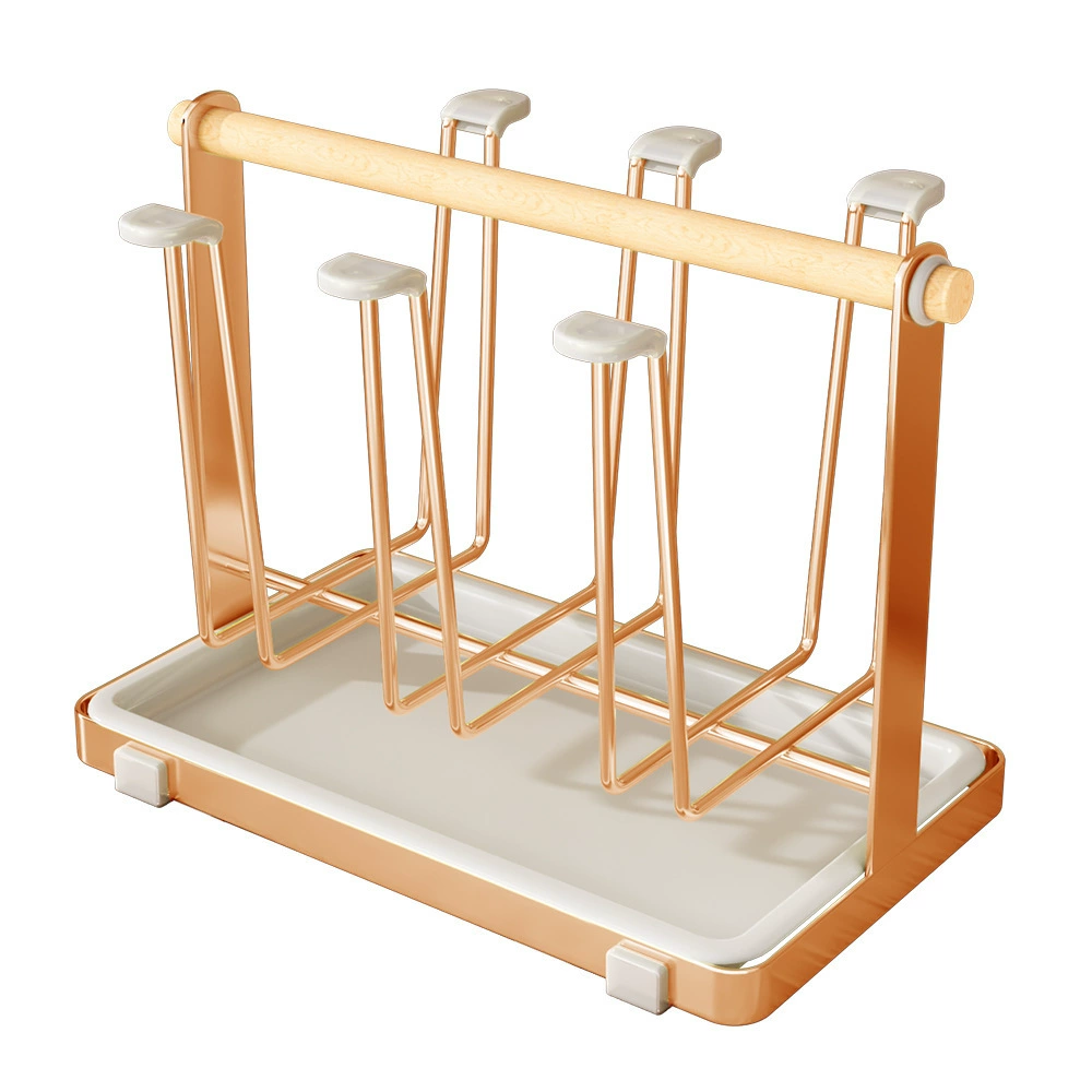 Glass holder, drying rack for home use, set with glass, storage system, light luxury style