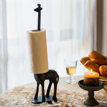 家居饰品摆件阳台客厅卧室装饰铸铁工艺品长颈鹿创意欧式美式花园