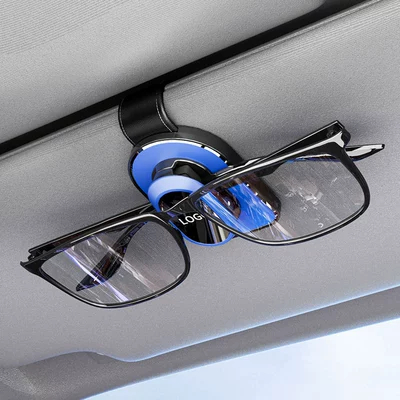 Storage Box Car Electronic Receipt – Car Glasses Clip/Bill Clip - b4-blue