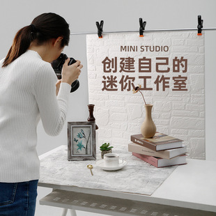Shooting background paper photography props small objects INS style Mid-Autumn Festival moon cake online celebrity live studio decoration food still life