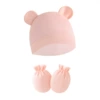 Fuchsia double-sided gloves, on elastic band