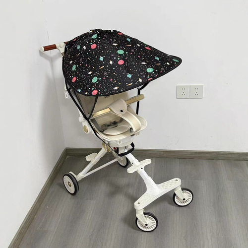 Baby stroller sunshade umbrella, strolling magic sunshade, sunscreen cover for children and babies, UV protection sunshade canopy