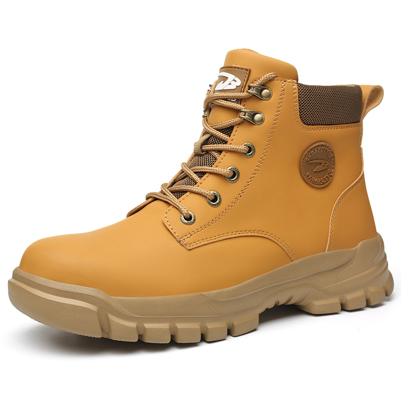 Nuevos zapatos de protección laboral anti-perforación anti-perforación transfronterizos de alta resistencia a la moda venta directa zapatos de seguridad de trabajo antideslizantes
