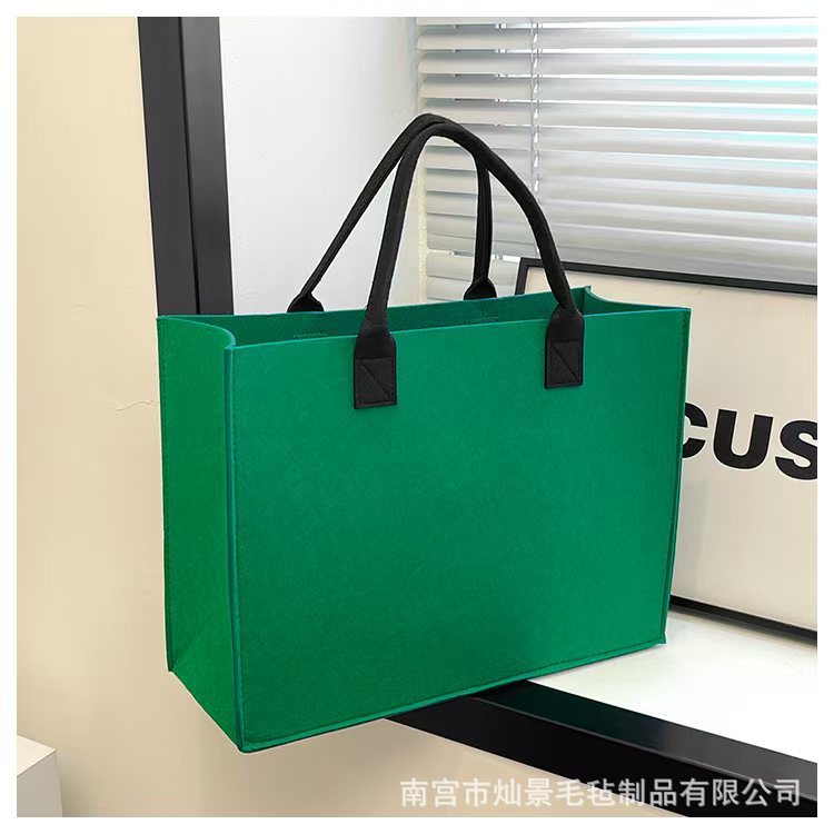 フェルト製ハンドバッグ、企業ロゴのカスタム印刷、企業ギフト包装袋、記念品、大容量ショッピングバッグ、女性用バッグ|undefined