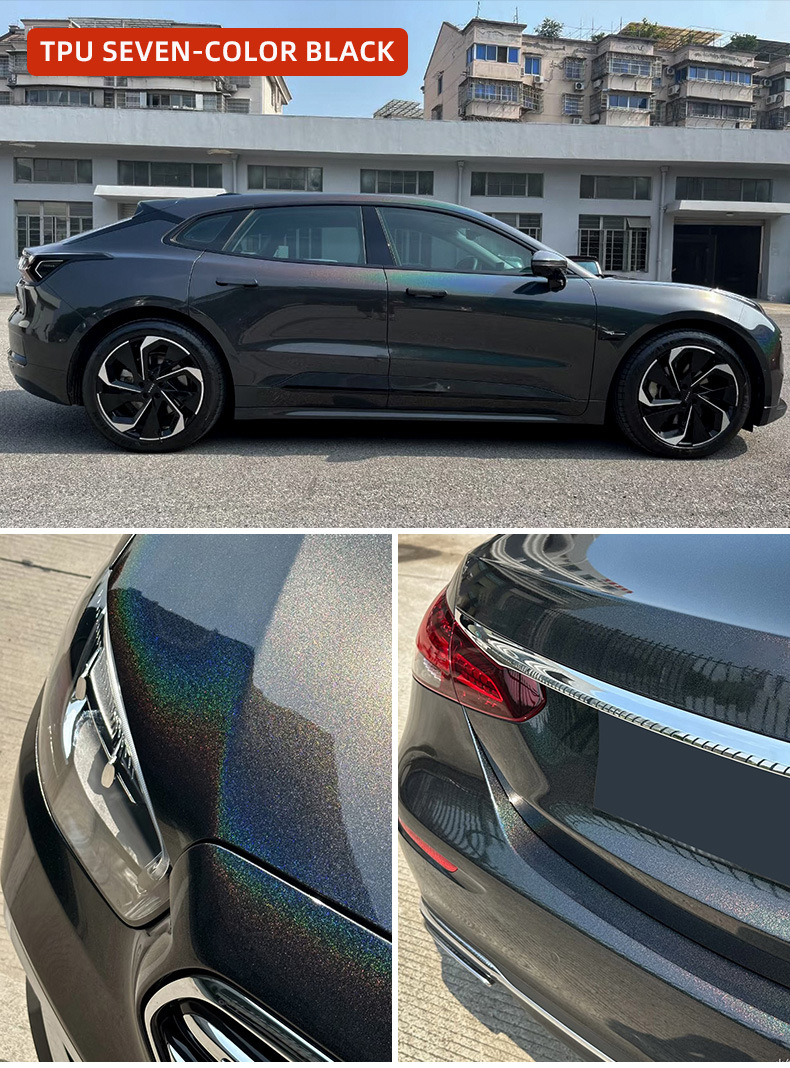 Factory wholesale TPUPPF colorful black car paint protection film self-healing high-stretch anti-scratch film