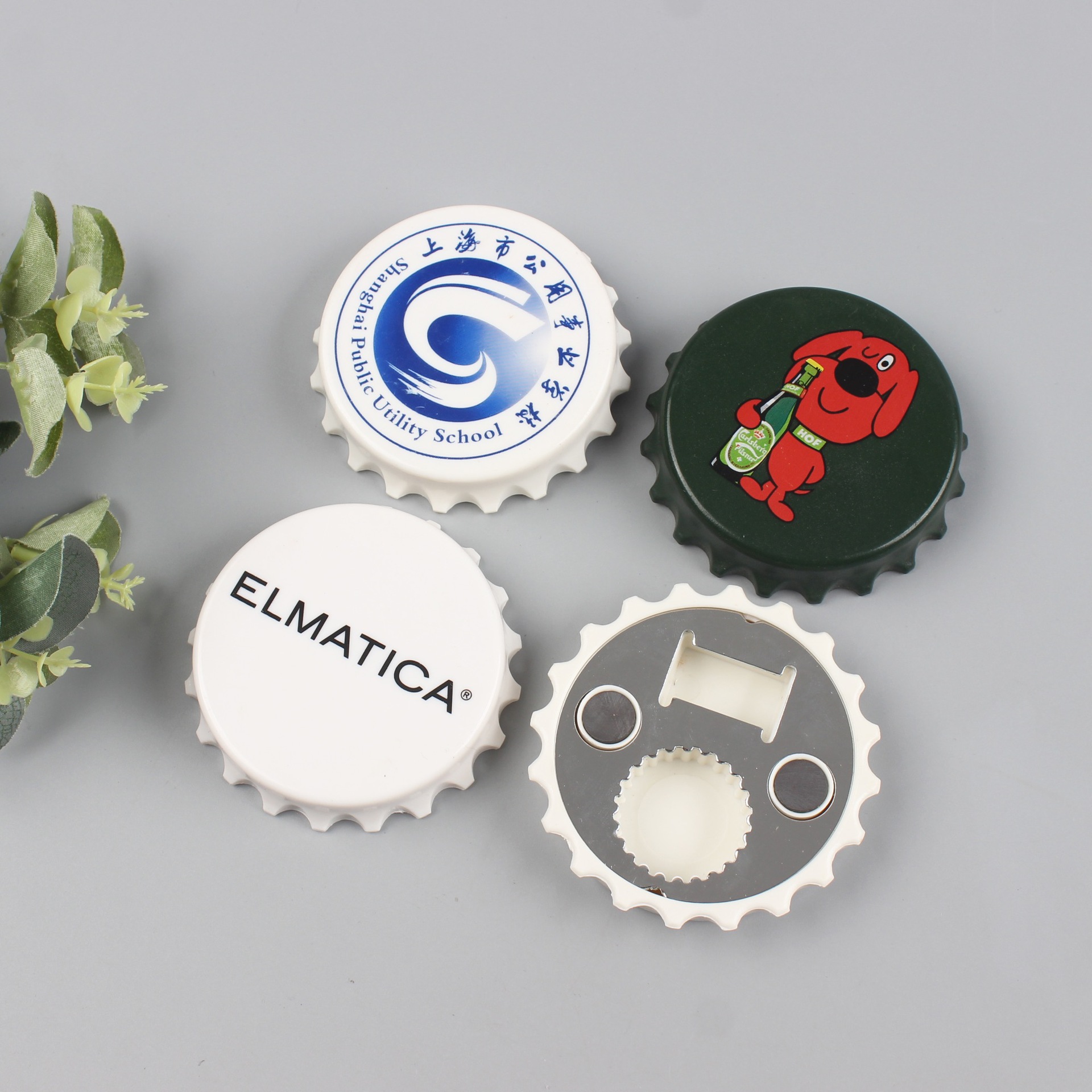 Creative plastic bottle opener