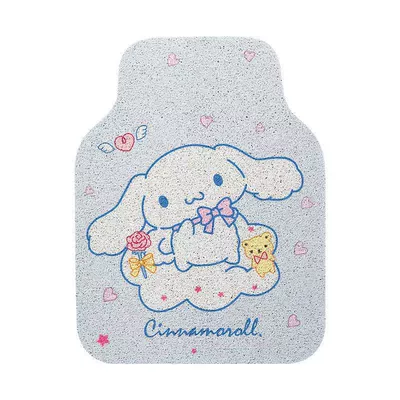 Car Foot Pvc Car Mat Cute Cartoon Cinnamon Dog Car Anti-Dirty Foot Mat Car Wire Ring Scraping Foot Mat (Avtomobil döşəmə paspasları) - style-1-front-row-5065cm-standard