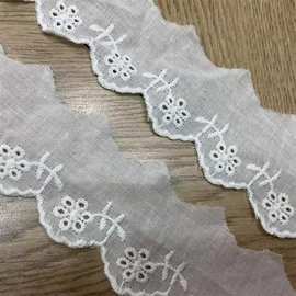 源头花边生产厂家现货批发棉布蕾丝花边女装服饰辅料小绣花布条