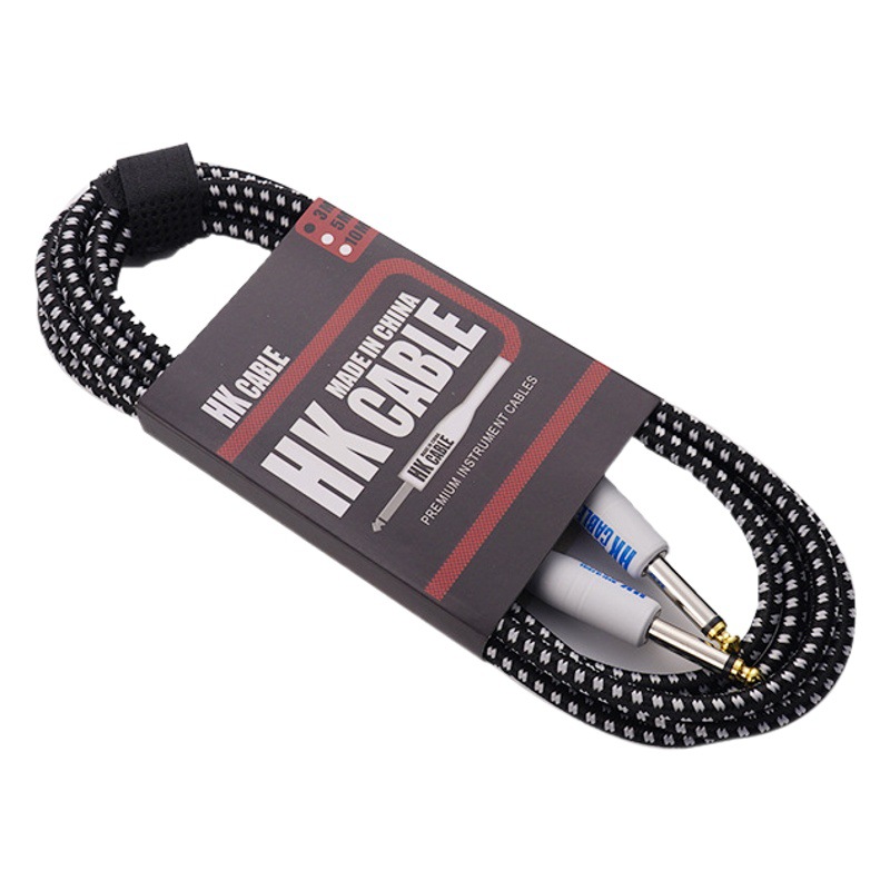Cable de guitarra 3 M 5 M 10 M caja de guitarra eléctrica acústica popular bajo guitarra eléctrica reducción de ruido cable de audio tejido instrumento musical