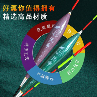 Nano Floats with Eye-Catching Bold Tails, Fishing Tackle with High Sensitivity for Wild Fishing, Wholesale Crucian Carp and Carp Floats, Cross-Border Hot Sale