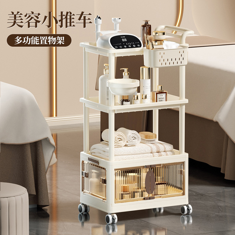 家用多功能推车收纳架美容院仪器收纳架可移动美甲美睫多层置物架