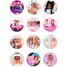 跨境新款罗布乐思roblox游戏周边徽章马口铁生日饰品挂件 罗1-36