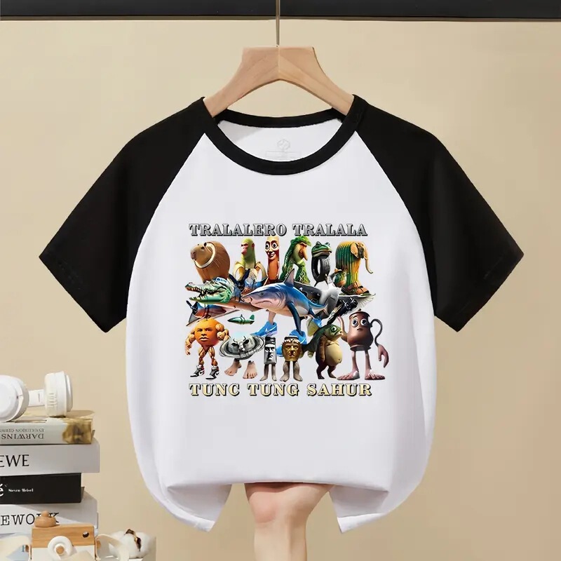 NASA アメリカの山と海の経典半袖子供用夏木棒忍者純綿 Tシャツ男の子と女の子のためのトレンディなトップス|undefined