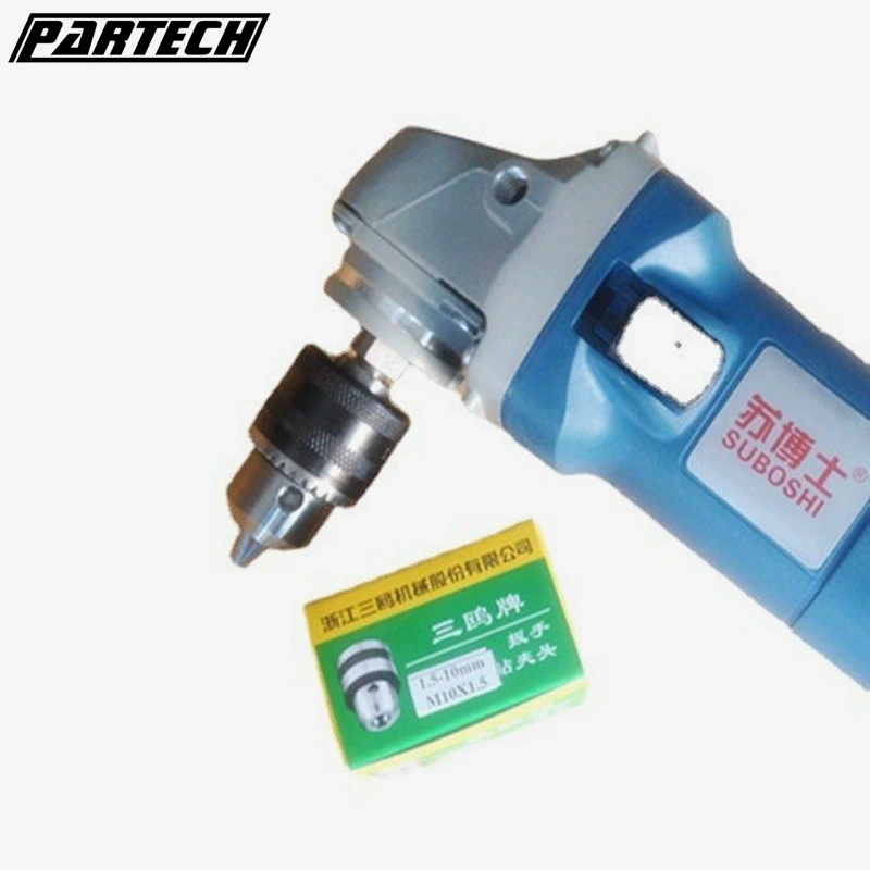 Угловая шлифовальная машина сменная ручная дрель Специальный Патрон 10 мм Железный патрон с ключом 4 дюйма 100 Диаметр вала шлифовальной машины M10