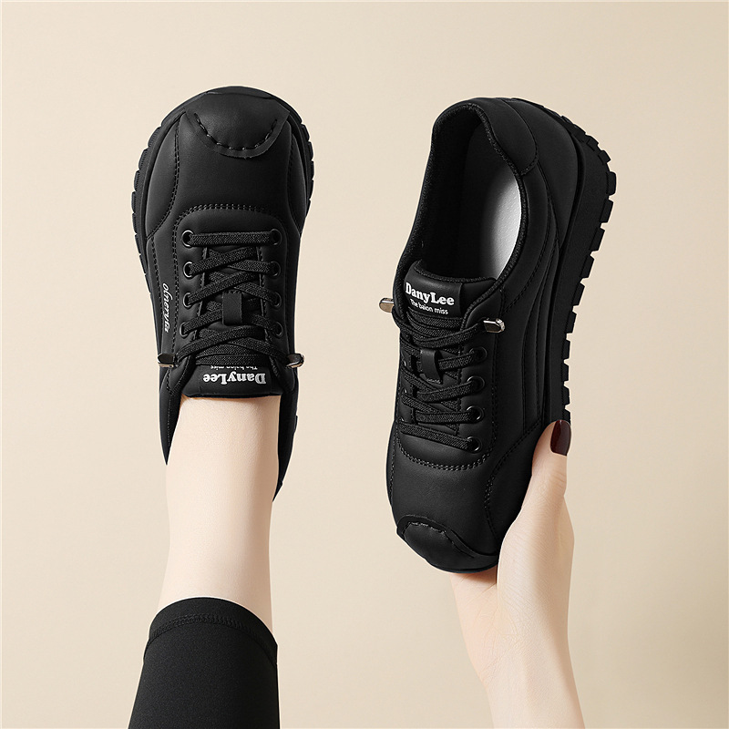 (Out-Of-Stock Items Cannot Be Replenished) Genuine Leather Women's Shoes with Foot Massage Soles, New Casual Round-Toe Sneakers, Walking Loafers