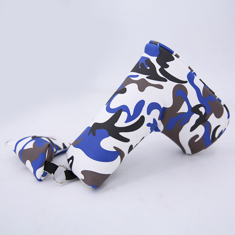 Fábrica al por mayor cubierta de putter de golf protección multidireccional cubierta de club de golf cubierta de varilla de impresión línea directa transfronteriza