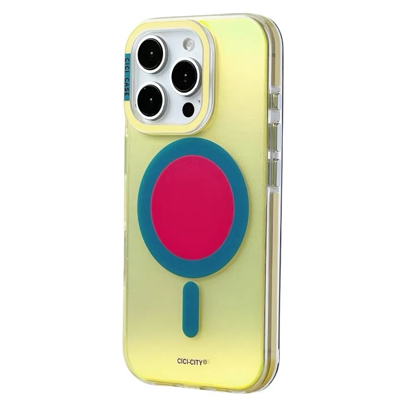 マグネット式マットレーザーマカロン iPhone15/16promax対応 スマホケース Apple17 耐衝撃 シンプル|undefined