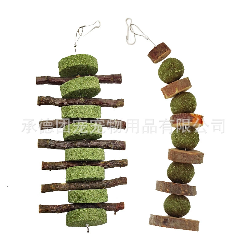 Популярная жевательная палочка для яблочных веток Amazon, палочка для прорезывания зубов, сладкая жевательная палочка из бамбука, палочка для травяного торта, палочка для травяного шара, палочка для прорезывания зубов для кроликов