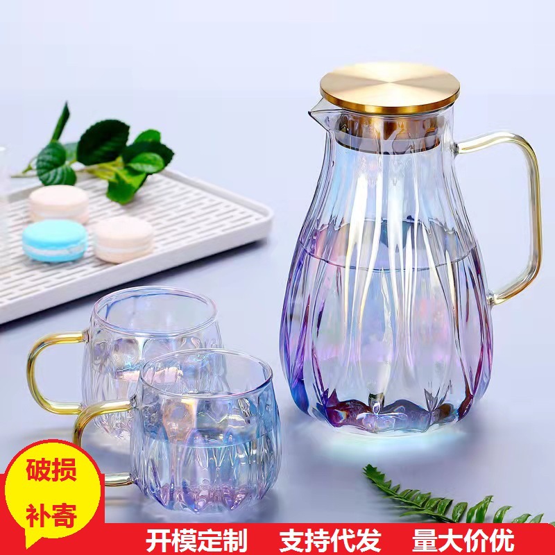 Patrón de martillo doméstico botella de agua fría taza de agua traje de vidrio botella de agua de gran capacidad jugo espesado olla ala botella de agua